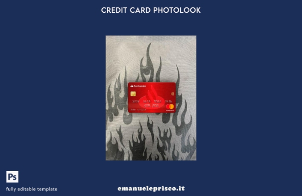 stile verificato modello frontale photolook mastercard Spagna Santander Bank